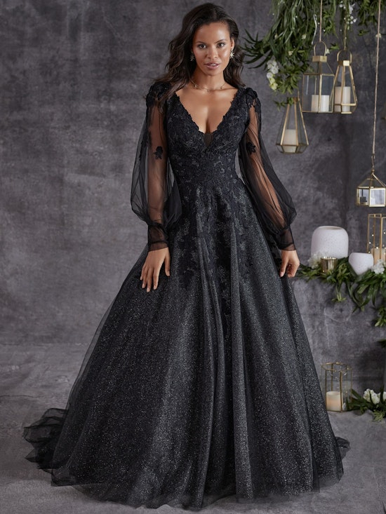 Bride wearing Alexandria by Rebecca Ingram