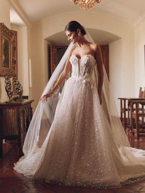 Bride wearing Athlone by Sottero and Midgley