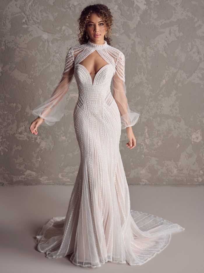Bride wearing Iravati by Sottero and Midgley