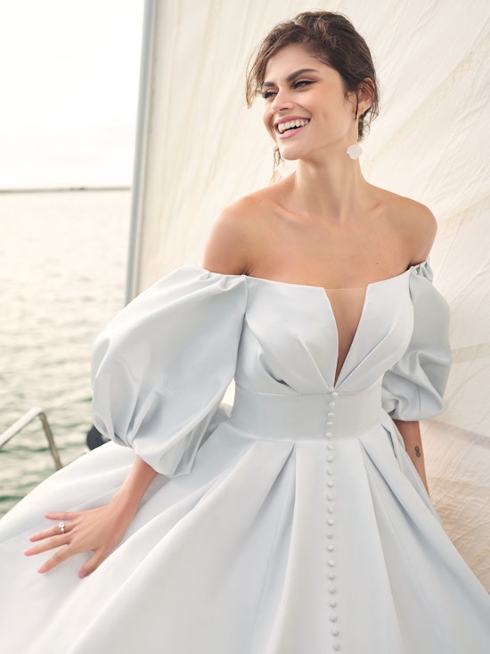 Bride wearing Juniper by Sottero and Midgley