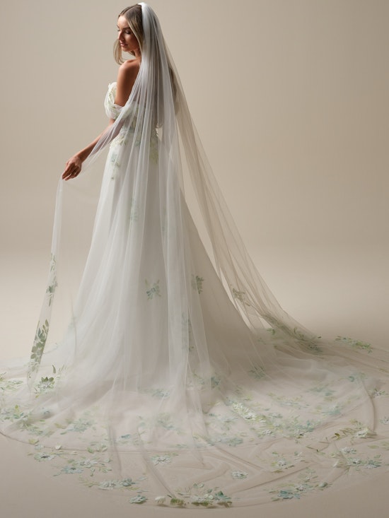 Bride wearing Vineyard Cathedral Veil