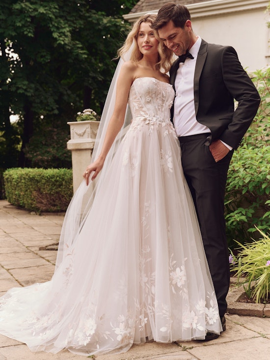 Bride wearing Vineyard Cathedral Veil