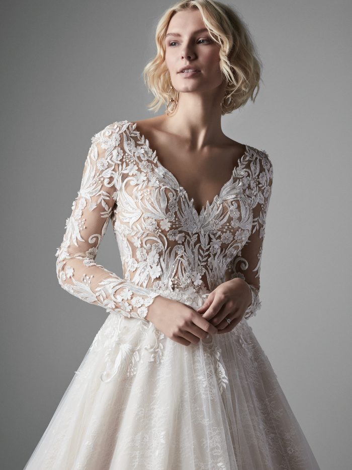 Zander Lace A-line Wedding Gown by Sottero and Midgley